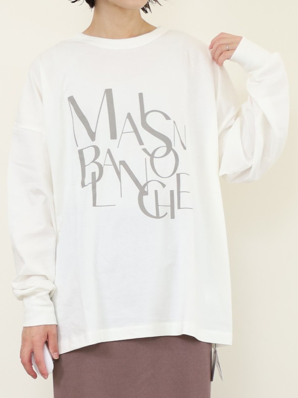 【siro de la bonte】MAISON BLNCHE 2wayロゴTシャツ