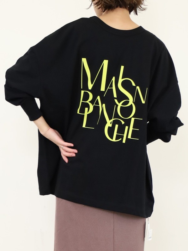 【siro de la bonte】MAISON BLNCHE 2wayロゴTシャツ