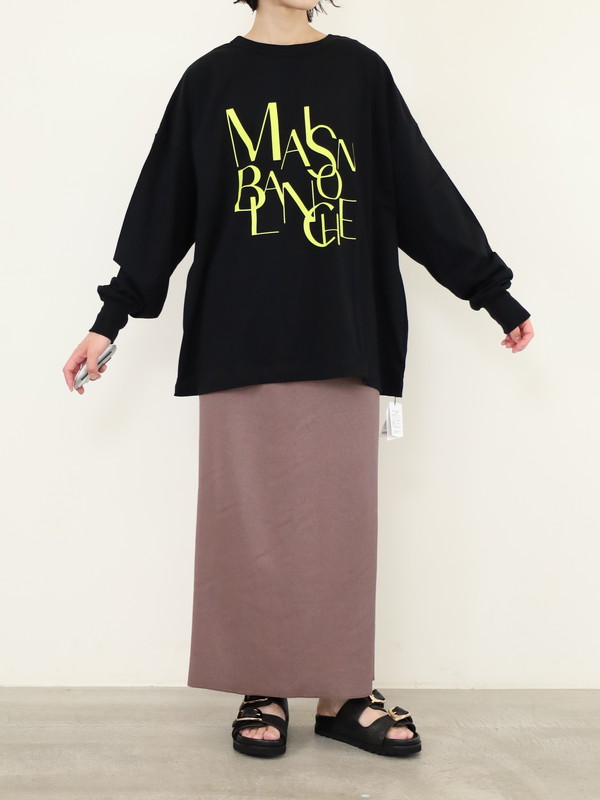 【siro de la bonte】MAISON BLNCHE 2wayロゴTシャツ