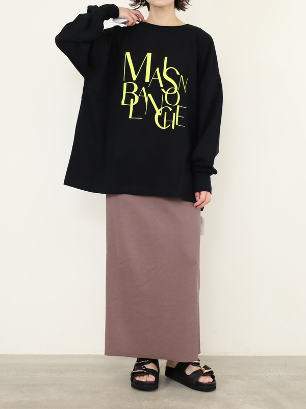 【siro de la bonte】MAISON BLNCHE 2wayロゴTシャツ