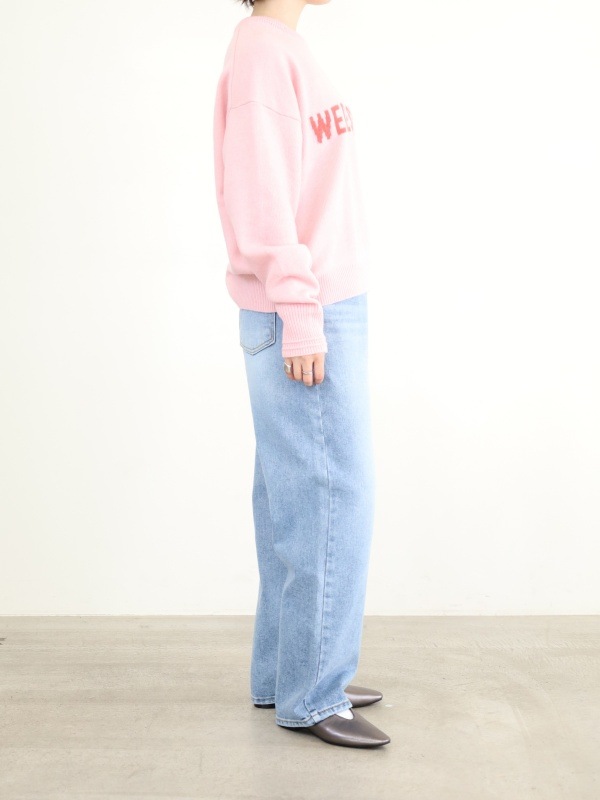 【ルメランジュ】ウールナイロンロゴニット 