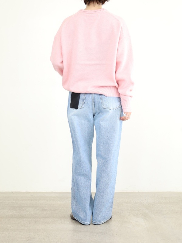 【ルメランジュ】ウールナイロンロゴニット 