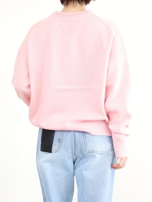 【ルメランジュ】ウールナイロンロゴニット 