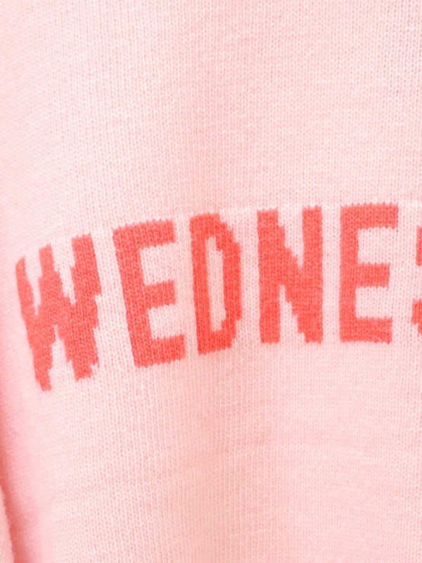 【ルメランジュ】ウールナイロンロゴニット 