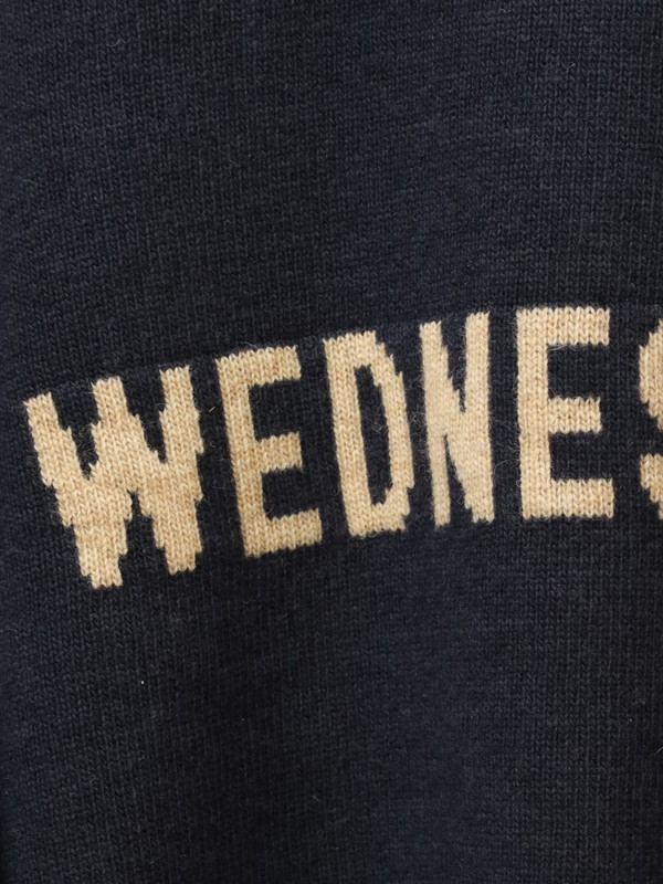 【ルメランジュ】ウールナイロンロゴニット 