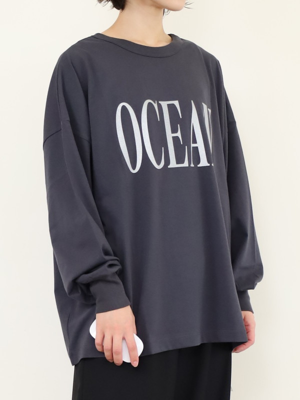 【siro de la bonte】2way ラメプリントワイドロンT