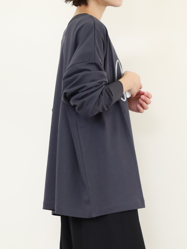 【siro de la bonte】2way ラメプリントワイドロンT