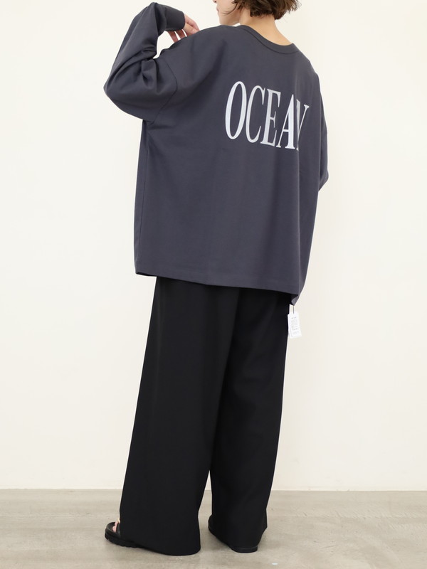 【siro de la bonte】2way ラメプリントワイドロンT