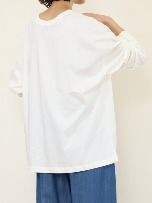 【siro de la bonte】2way ラメプリントワイドロンT