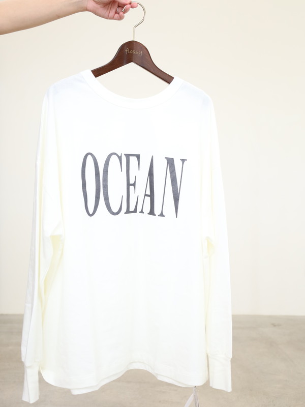 【siro de la bonte】2way ラメプリントワイドロンT