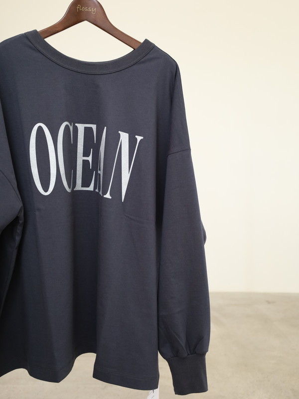 【siro de la bonte】2way ラメプリントワイドロンT