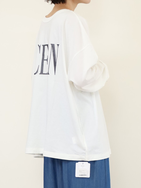 【siro de la bonte】2way ラメプリントワイドロンT