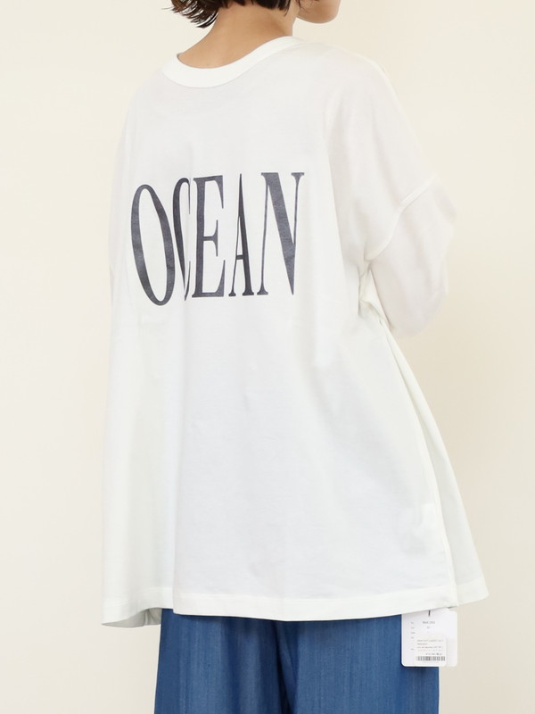 【siro de la bonte】2way ラメプリントワイドロンT