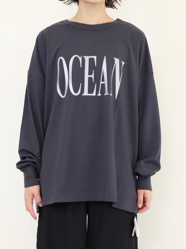 【siro de la bonte】2way ラメプリントワイドロンT