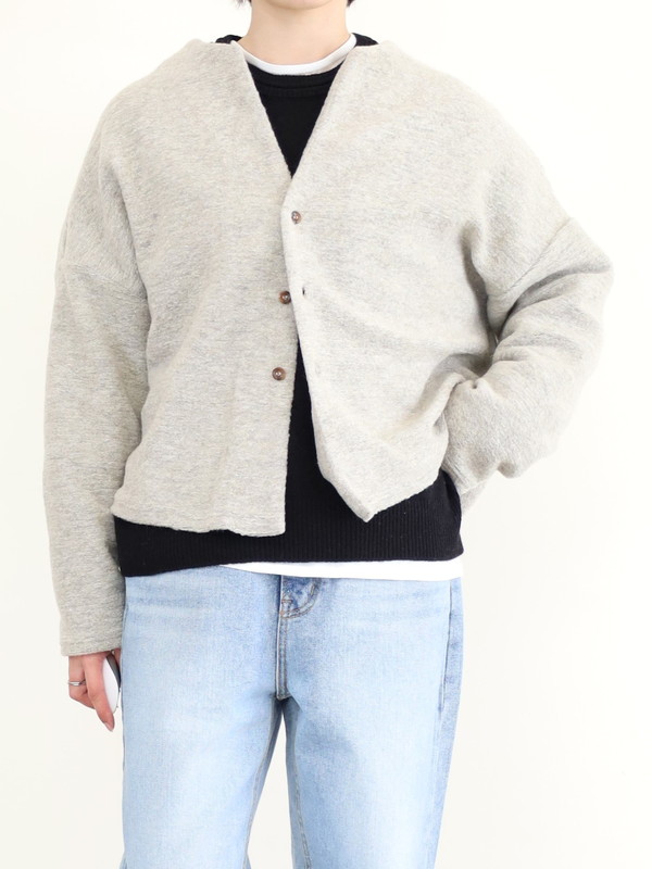 【LeMelange】スライバーニットラメカーディガン