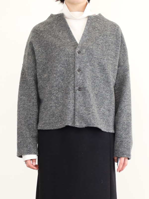 【LeMelange】スライバーニットラメカーディガン