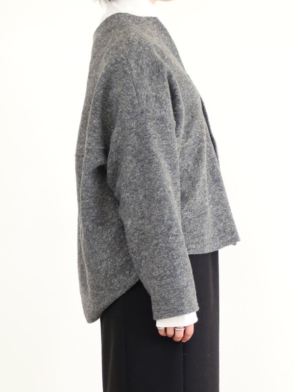 【LeMelange】スライバーニットラメカーディガン