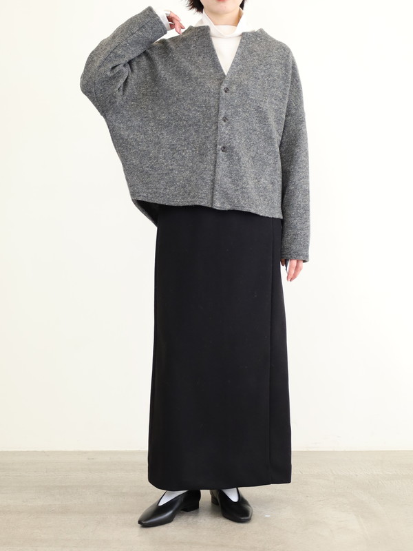 【LeMelange】スライバーニットラメカーディガン