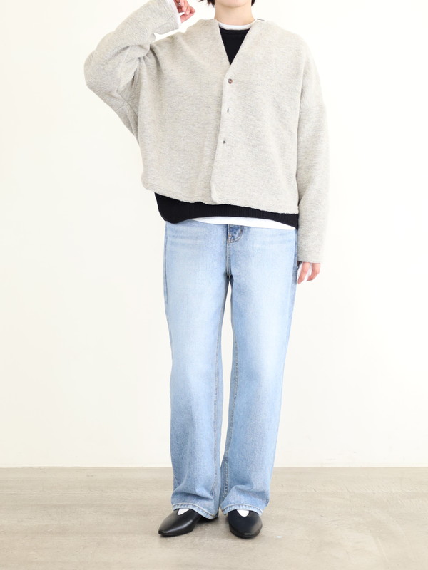 【LeMelange】スライバーニットラメカーディガン