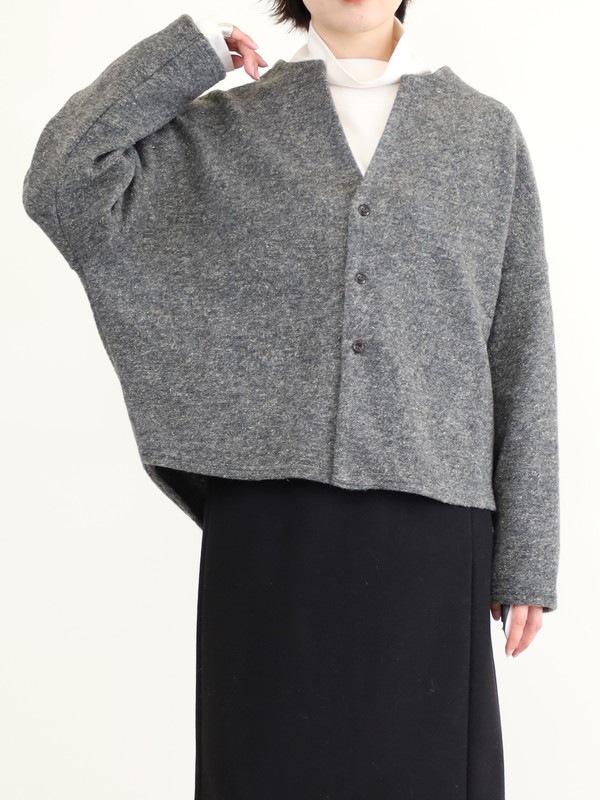 【LeMelange】スライバーニットラメカーディガン