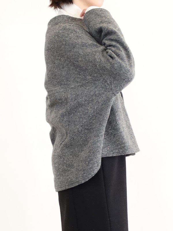 【LeMelange】スライバーニットラメカーディガン