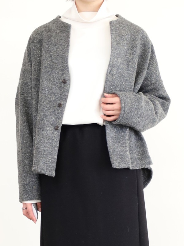 【LeMelange】スライバーニットラメカーディガン