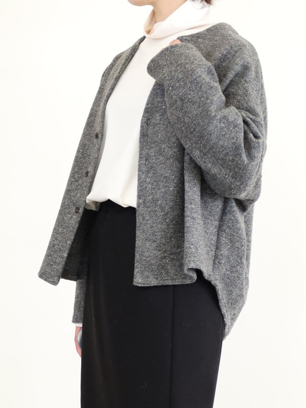 【LeMelange】スライバーニットラメカーディガン