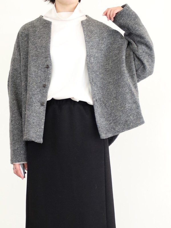 【LeMelange】スライバーニットラメカーディガン