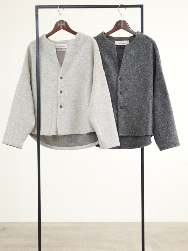 LeMelange】スライバーニットラメカーディガン