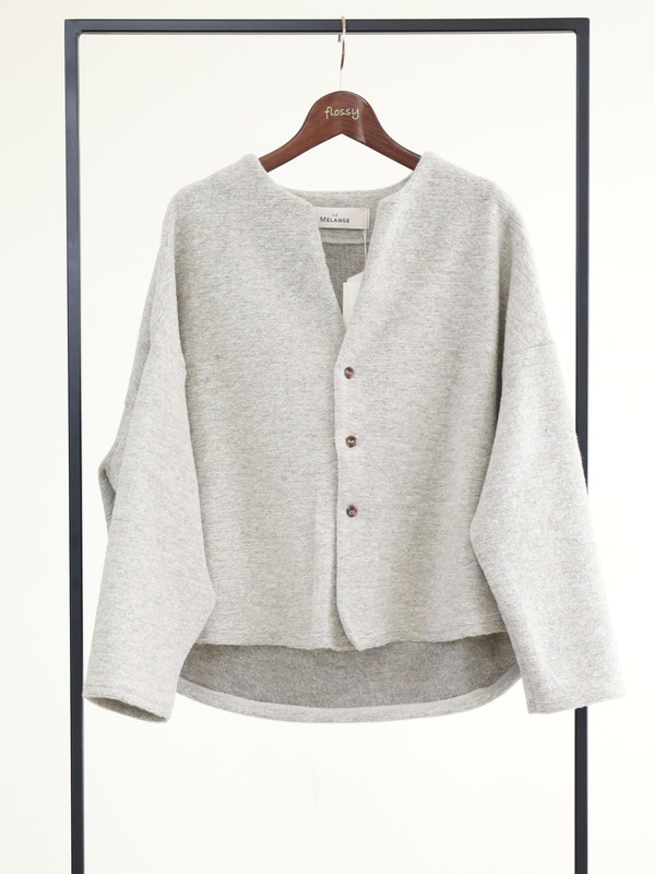 【LeMelange】スライバーニットラメカーディガン