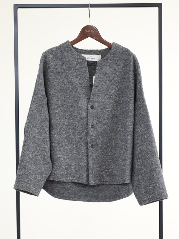 【LeMelange】スライバーニットラメカーディガン