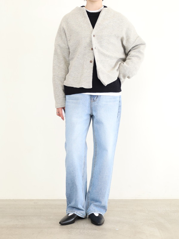 LeMelange】スライバーニットラメカーディガン