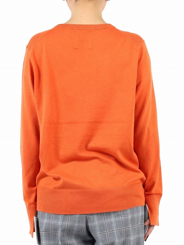 【ANTHOM】袖口スリットハイゲージニット