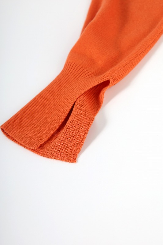 【ANTHOM】袖口スリットハイゲージニット