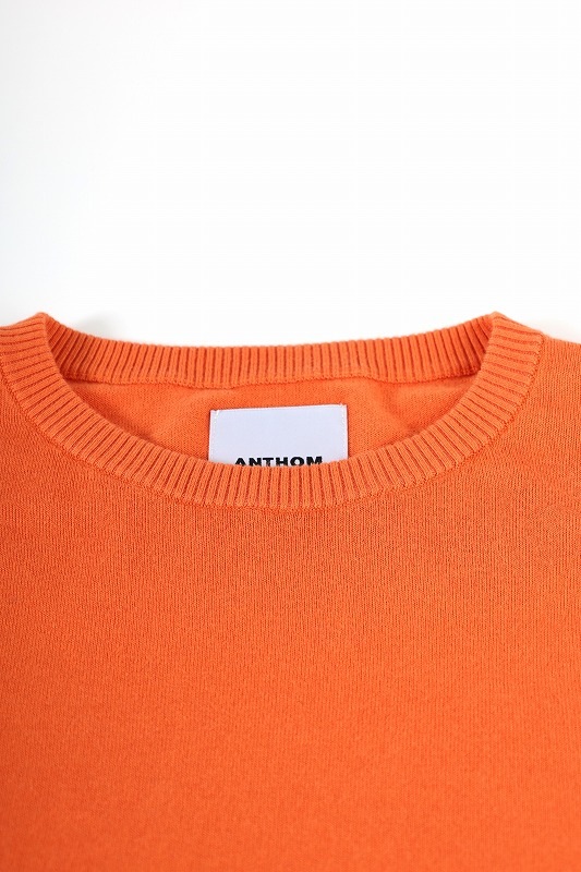 【ANTHOM】袖口スリットハイゲージニット