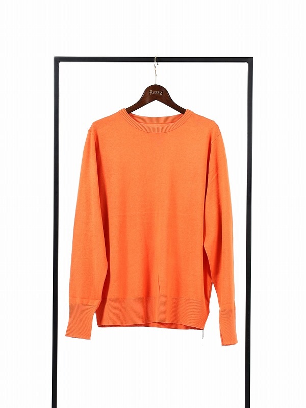 【ANTHOM】袖口スリットハイゲージニット