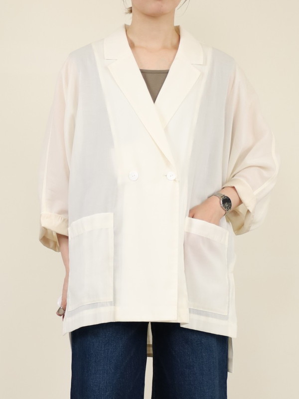 CHIGNON】シアードルマン6分袖ジャケット