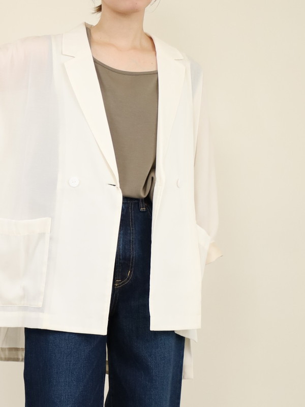 【CHIGNON】シアードルマン6分袖ジャケット