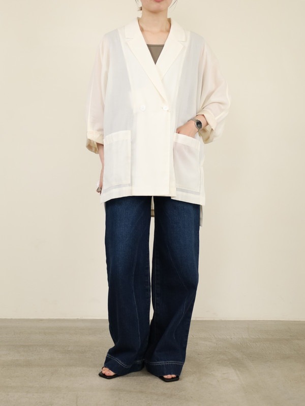 【CHIGNON】シアードルマン6分袖ジャケット