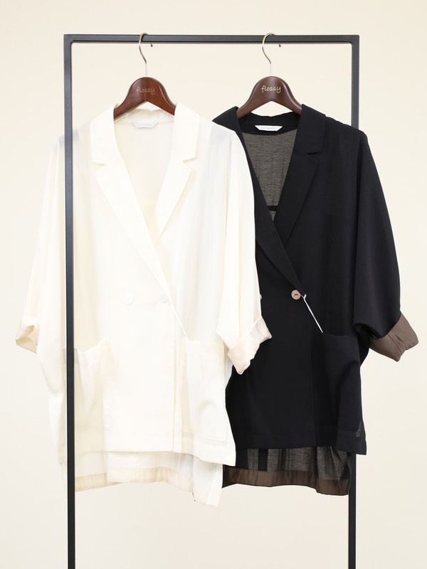 【CHIGNON】シアードルマン6分袖ジャケット
