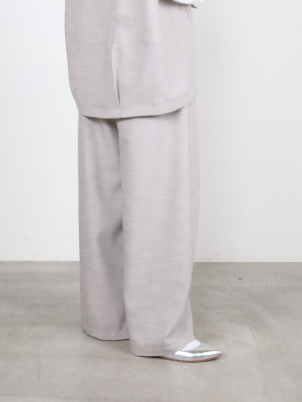 【trois】スラブツイードワイドバレルパンツ