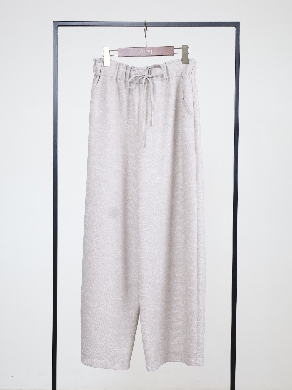 【trois】スラブツイードワイドバレルパンツ