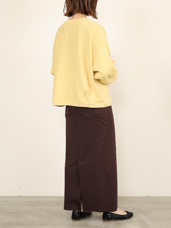 【ayane】リブ生地ペンシルスカート