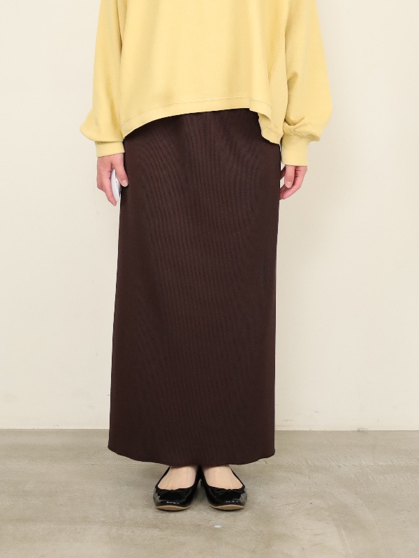 【ayane】リブ生地ペンシルスカート