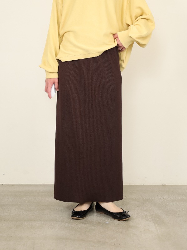 【ayane】リブ生地ペンシルスカート