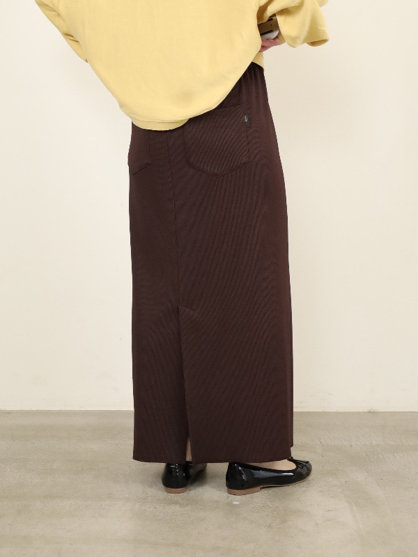 【ayane】リブ生地ペンシルスカート