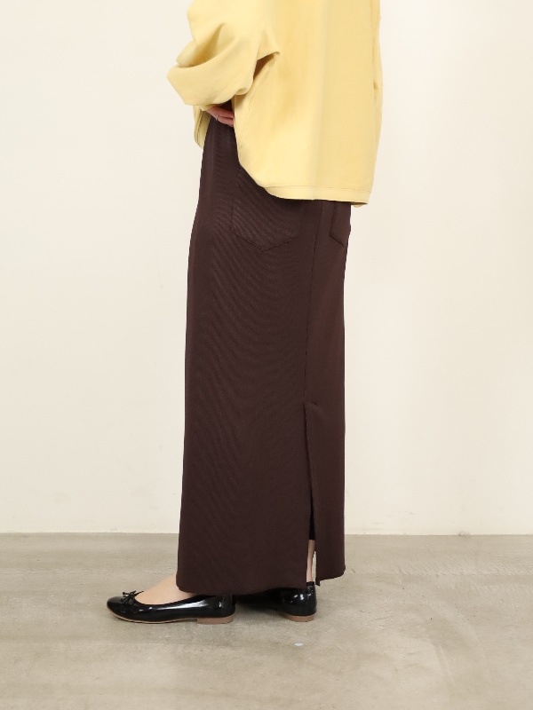 【ayane】リブ生地ペンシルスカート