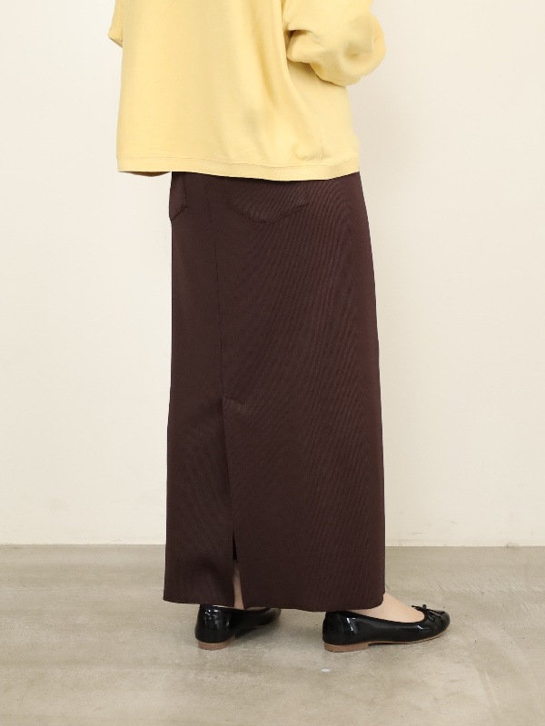 【ayane】リブ生地ペンシルスカート