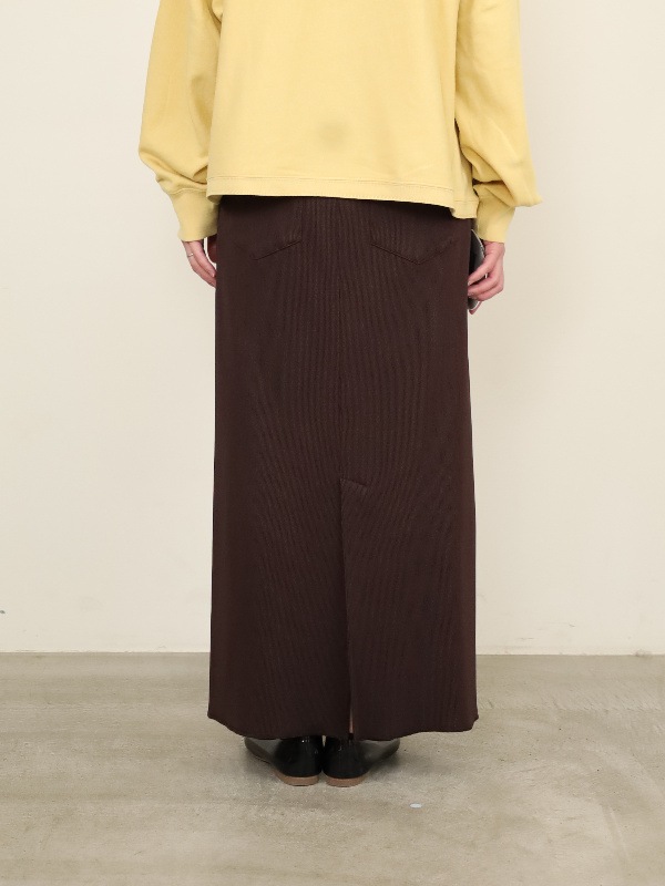 【ayane】リブ生地ペンシルスカート