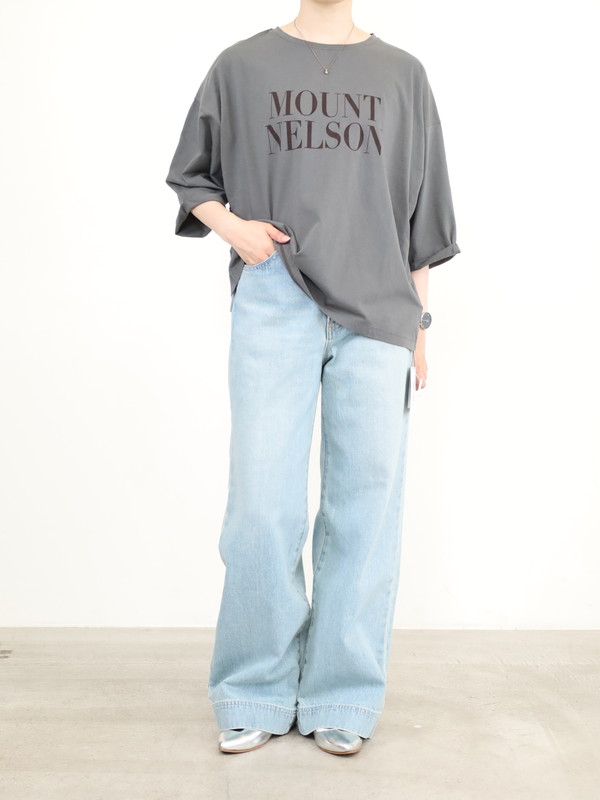 【MICA&DEAL】MOUNT NELSON 6分袖Tシャツ
